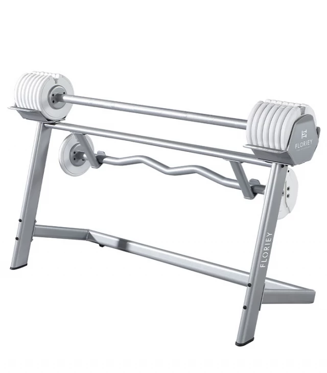 80lb white adj barbell 2