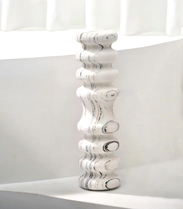 Marble Pattern Foam Roller-light