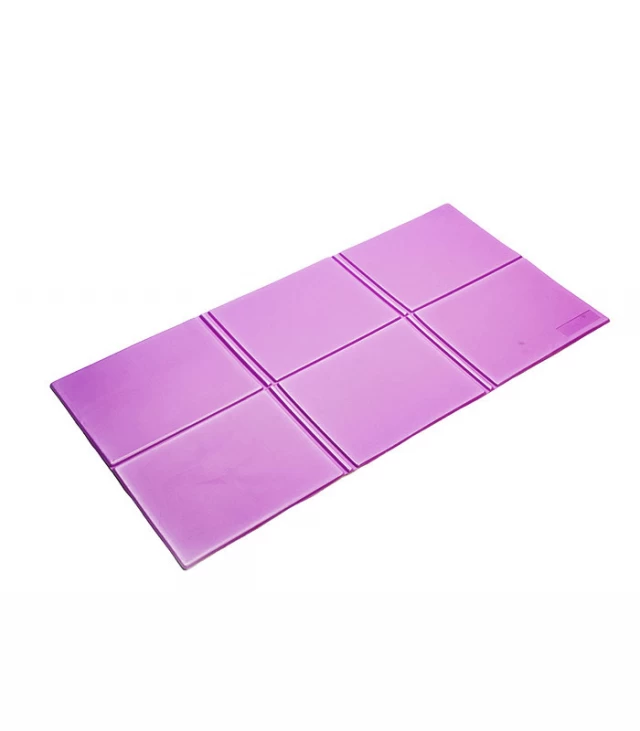 pink 6 folding exercise mat