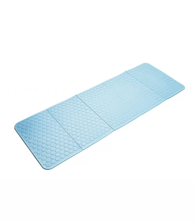 blue 6 folding exercise mat