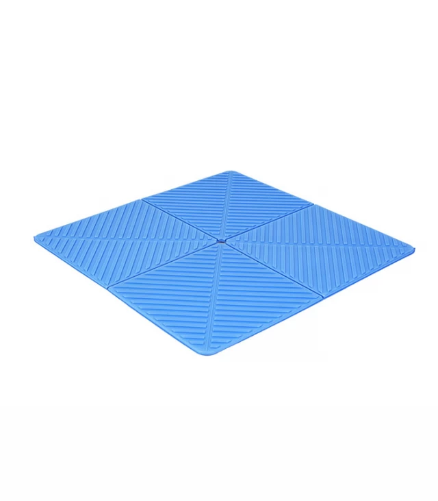 blue 6 folding exercise mat-FX6-2