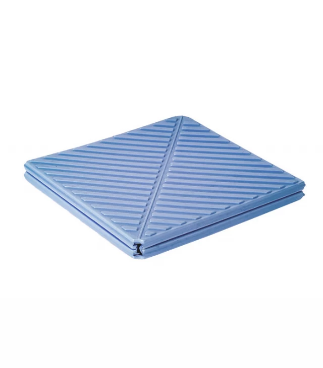 blue 6 folding exercise mat