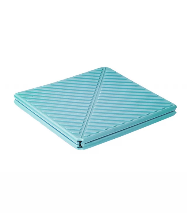 sky blue 6 folding exercise mat