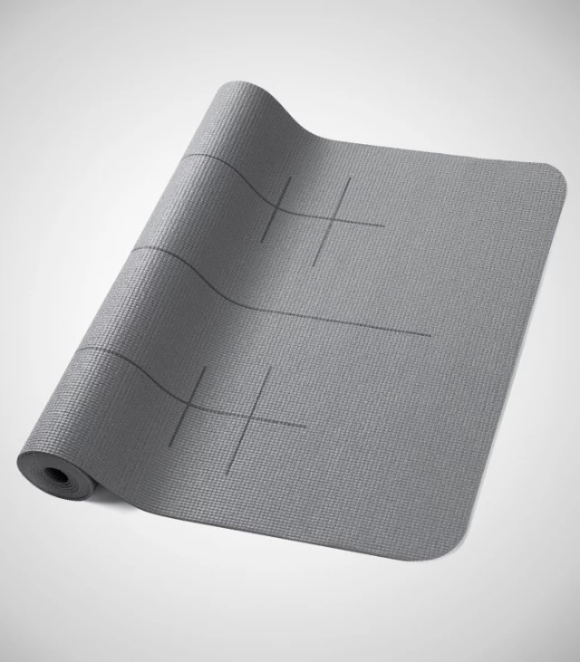 3mm-pvc gray yoga mat