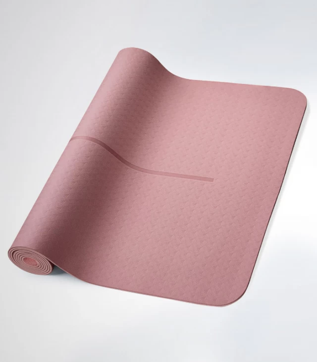 4mm-tpe pink yoga mat